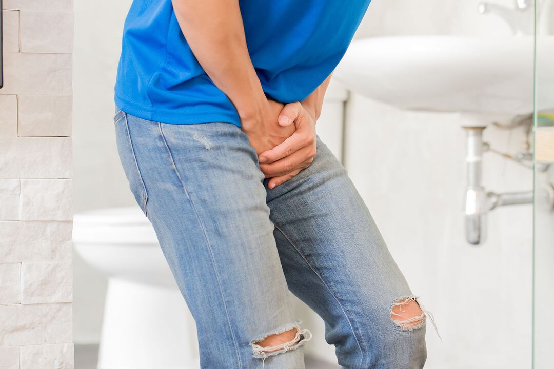 pain caused by prostatitis before using Predstonorm capsule